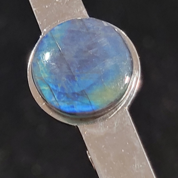 Labrodite tie clip stamped 1818. - Picture 5 of 10